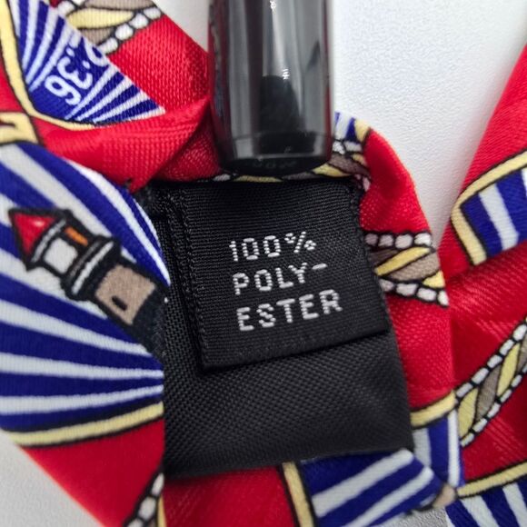 Men' Lighthouse Religious Tie Red 4x60 - Picture 5 of 6